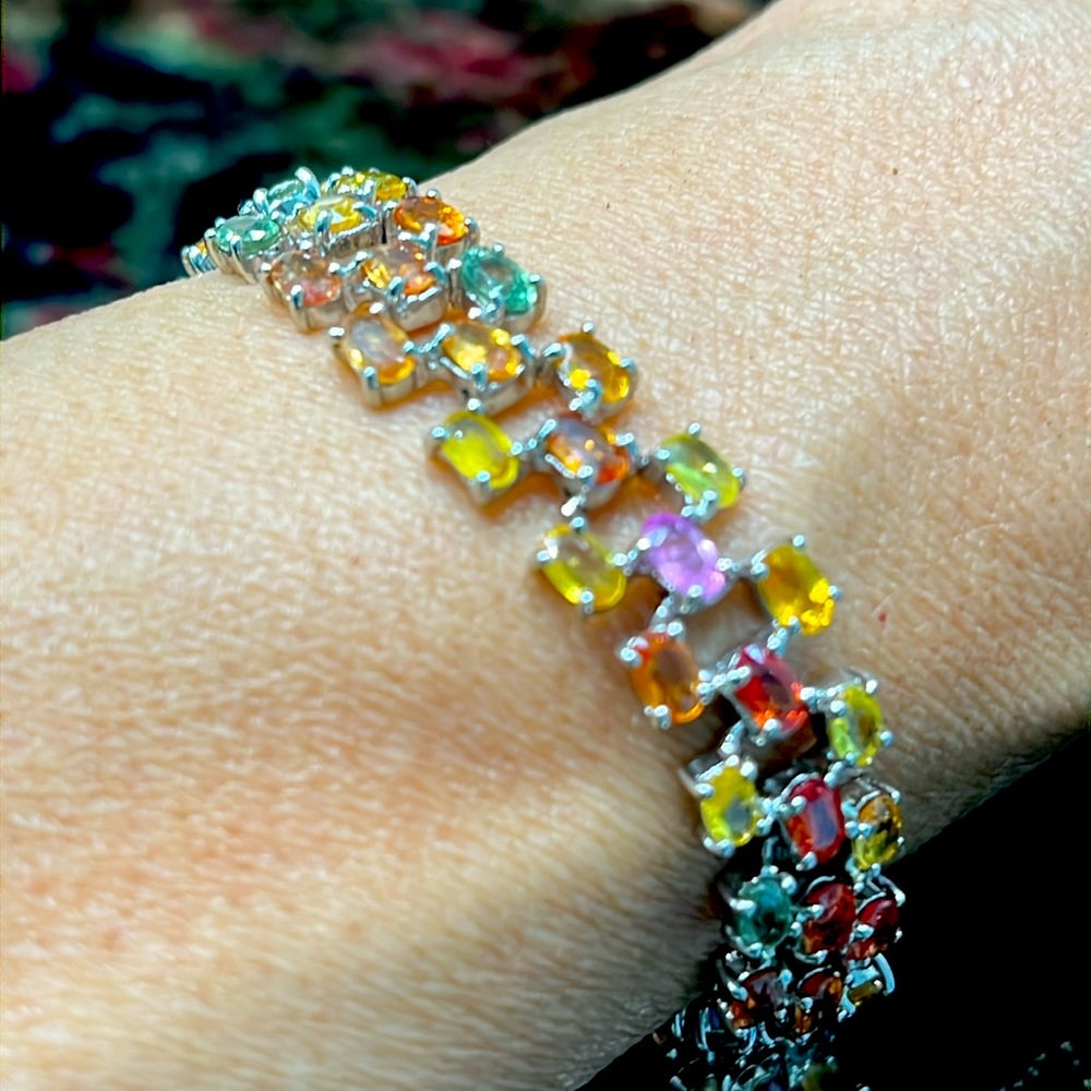 Genuine Sapphire Bracelet - Picture 6 of 8
